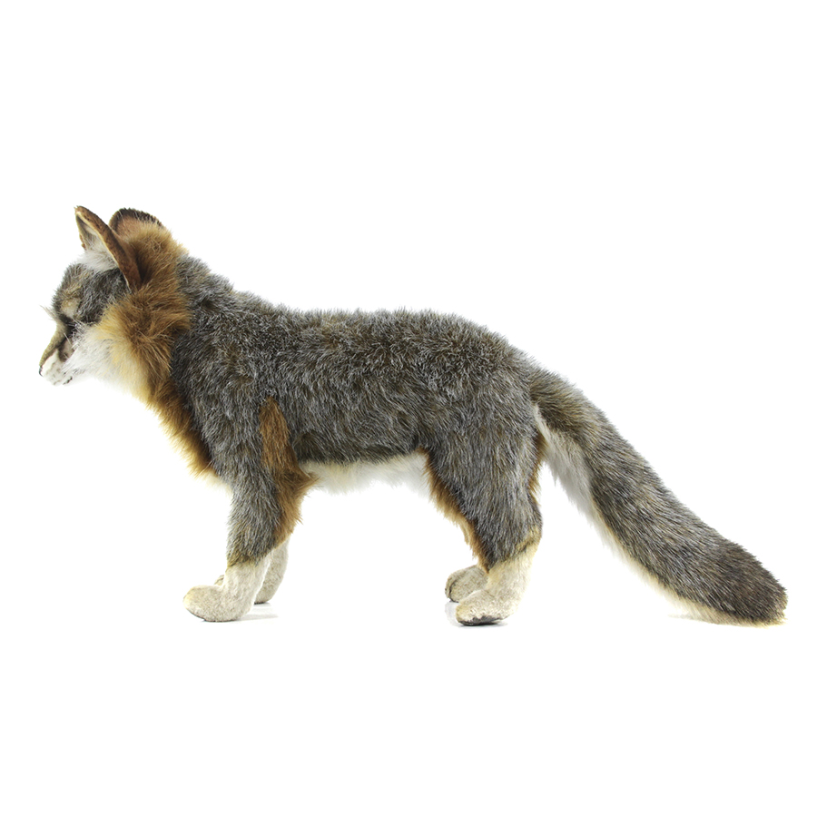 Мягкая игрушка Серая лисица стоящая 40 см  